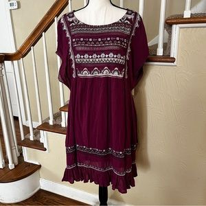 Free People embroidered tunic